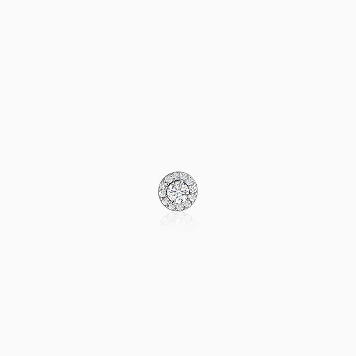 Silver Eclat Stud For Him