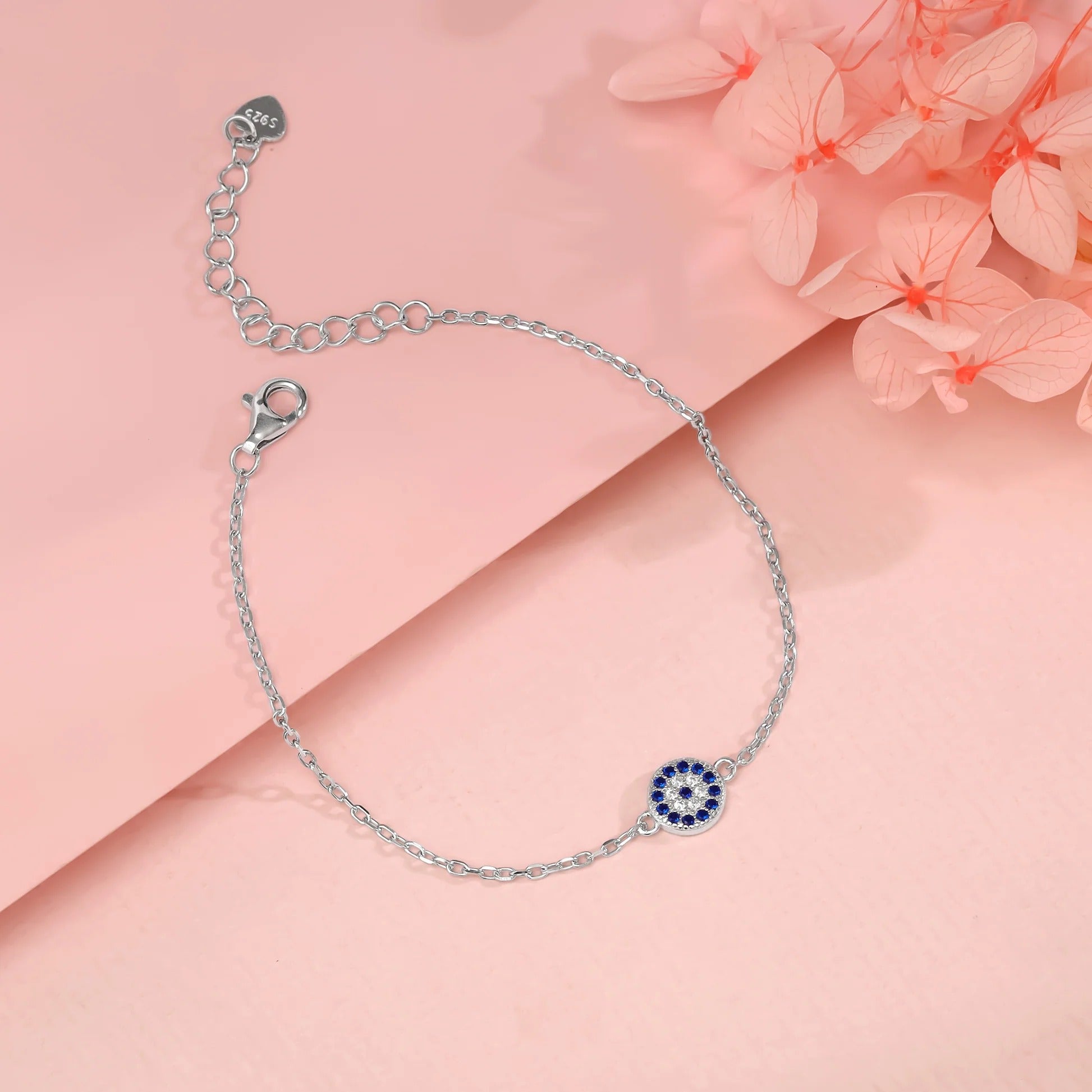 Silver Evil Eye Bracelet