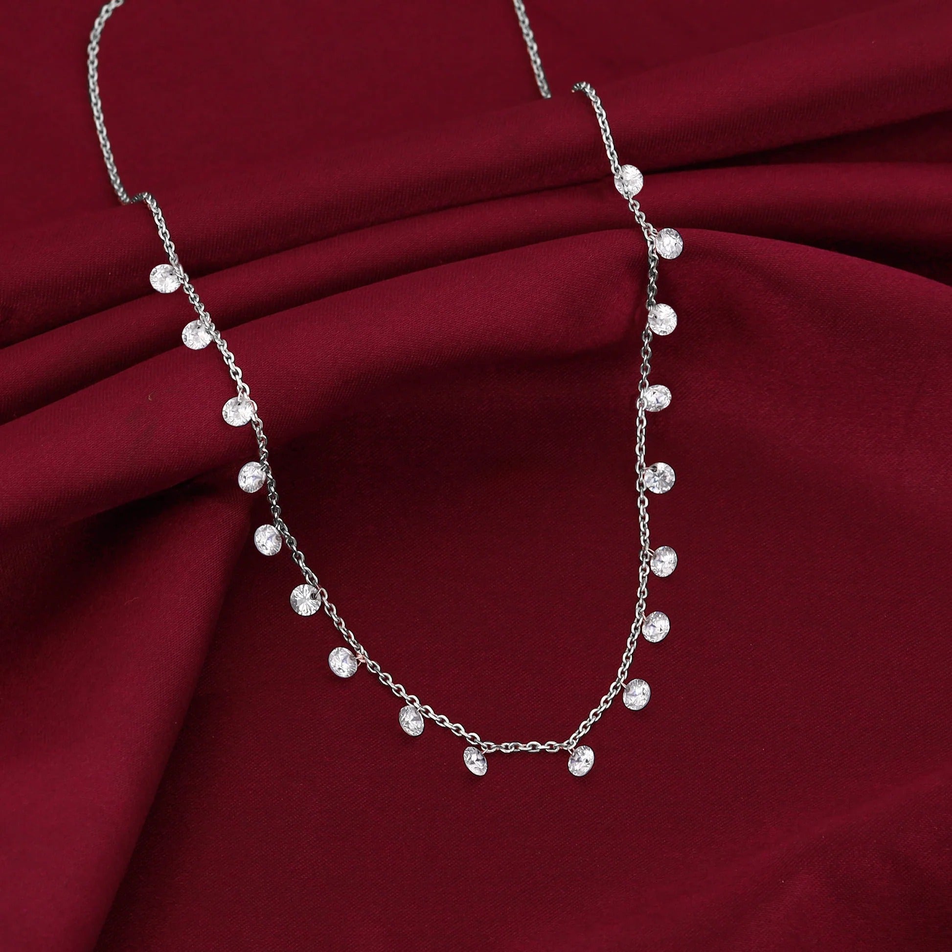 Anushka Sharma Silver Queens Necklace