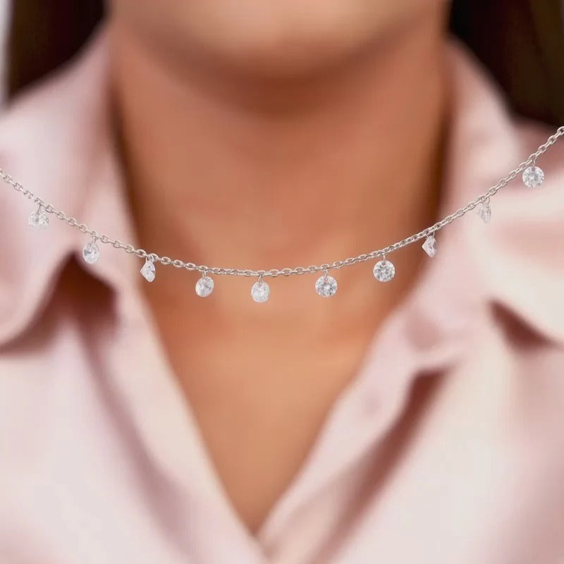 Anushka Sharma Silver Queens Necklace