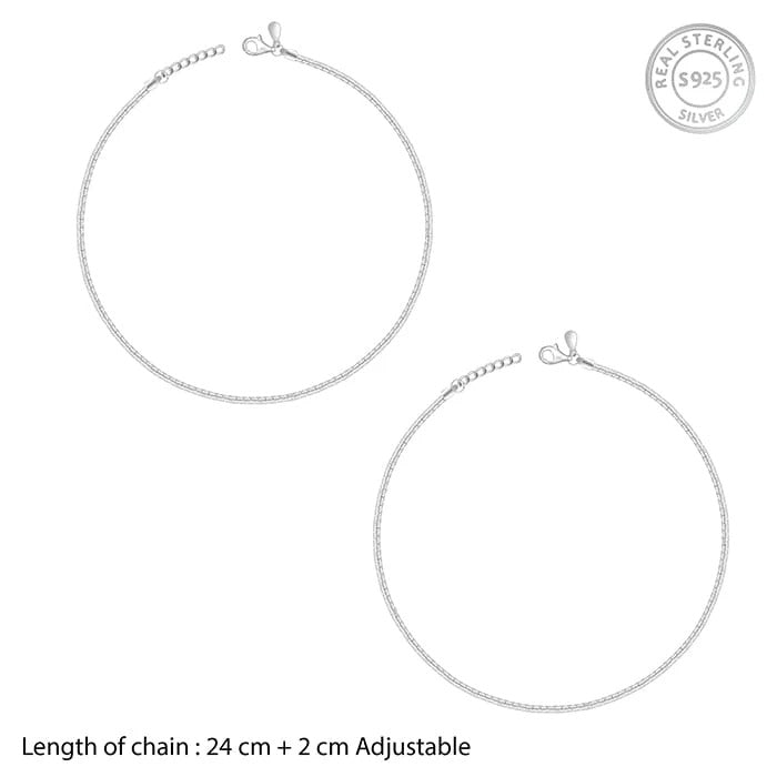 Silver Classy Anklet