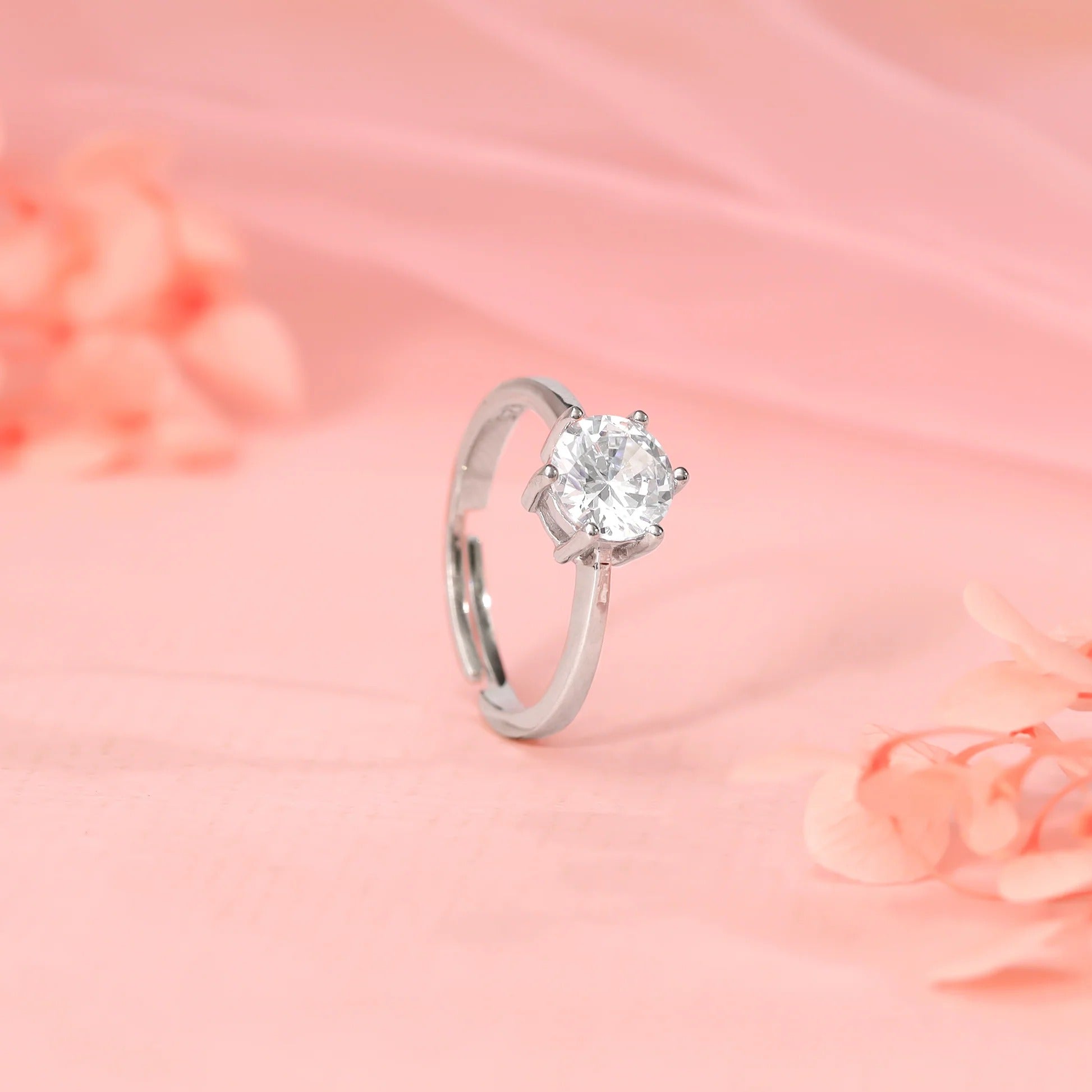 Silver Zircon Vintage Ring